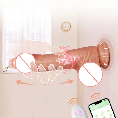 SENSIVO Realistic Dildo Vibrator For Women Wireless APP With Thrusting  Suction Cup Base Clitoral Masturbator Adults Sex Toy 18